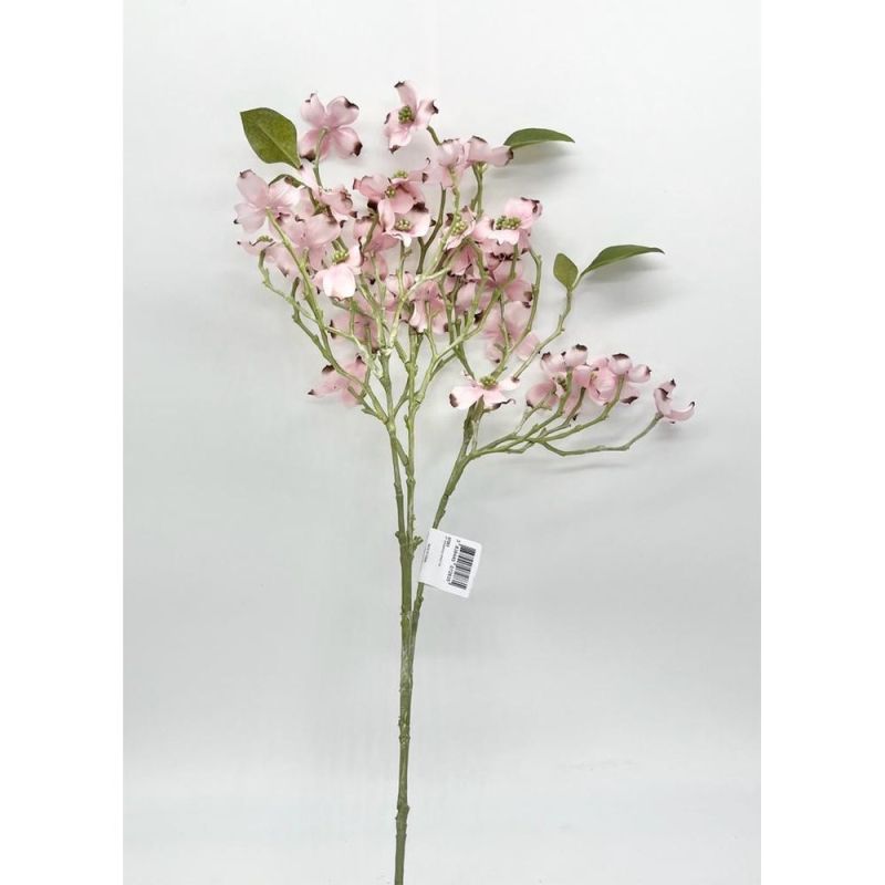 Fiori Artificiale Stelo da 3 rami di fiori di CORNOLIO colore ROSA 68 cm