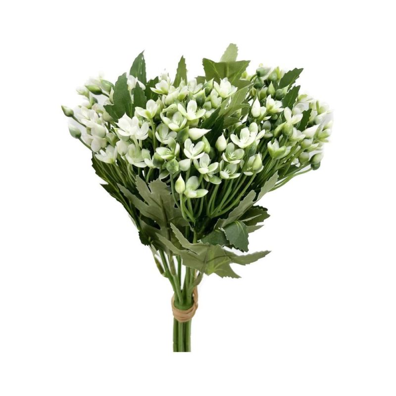 Fiori Artificiali BOUQUET di Fiori di AGAPANTO colore BIANCO 32 cm