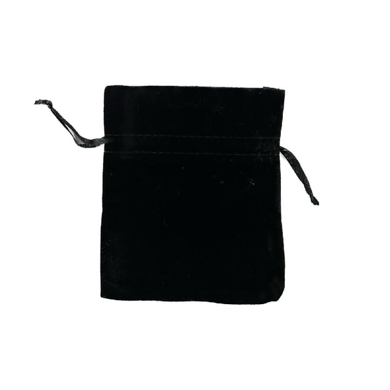 Sacchetto in Velluto NERO 10x12 cm con tiranti BOMBONIERA LAUREA