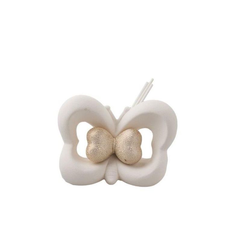 Profumatore FARFALLA con cuore ORO 9 cm BOMBONIERA