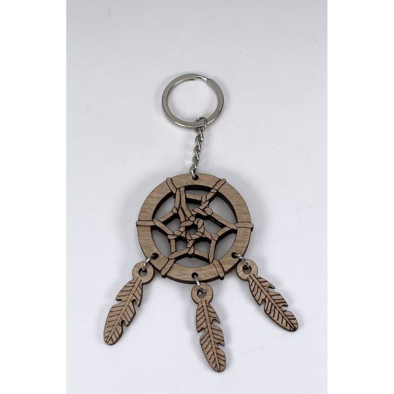 Portachiavi legno ACCHIAPPASOGNI 5 cm BOMBONIERA