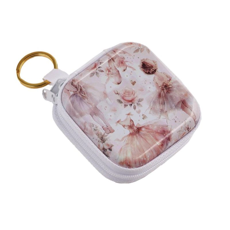 Astuccio portaconfetti con zip BALLERINA 7x7x3 cm BOMBONIERA