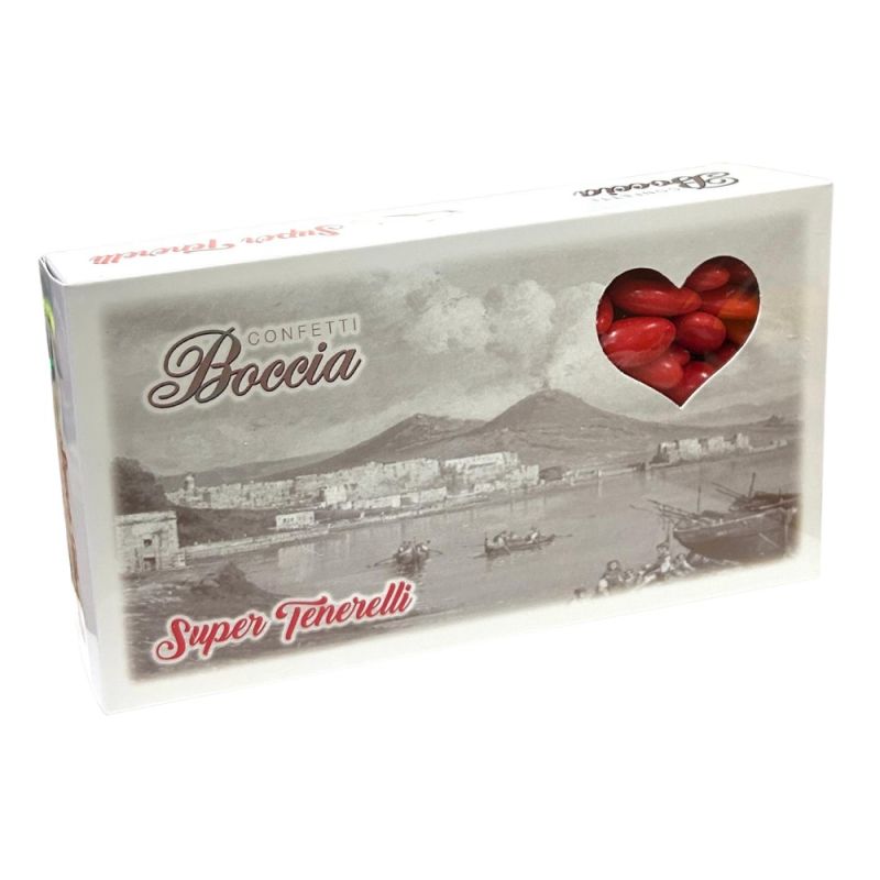 Confetti BOCCIA Confetti Mandorla VESUVIO Pelata Sottile - ROSSO - 1 KG