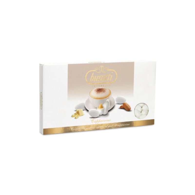 Confetti BURATTI Tenerezze al CAPPUCCINO - colore bianco - 500 gr
